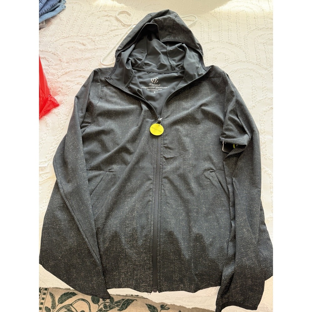 C9 Champion Windbreaker Jacket Men Small Black NWT Performance Waterproof Hooded